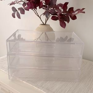 Acrylic organizer drawers, stackable (3 drawers)